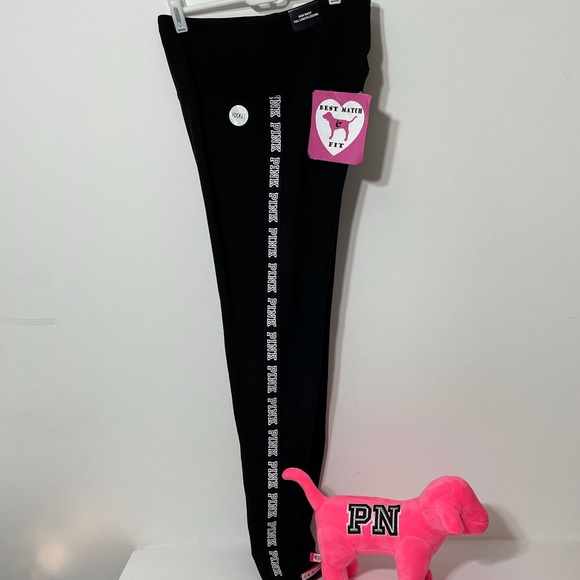 PINK Victoria's Secret Pants - Victoria’s Secret PINK M L COTTON Logo Leggings Cotton